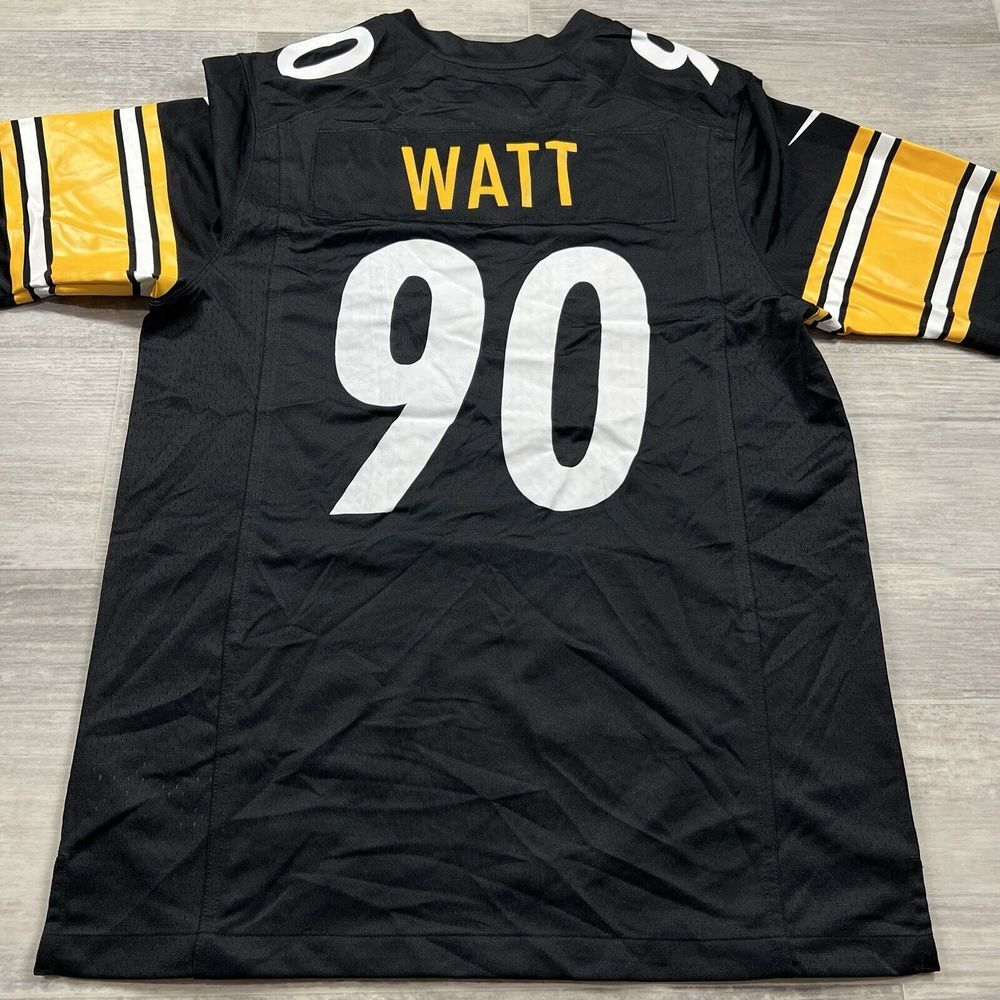 Pittsburgh Steelers T.J. Watt #90 Nike Engineered NFL Jersey‎ Black Blank Front